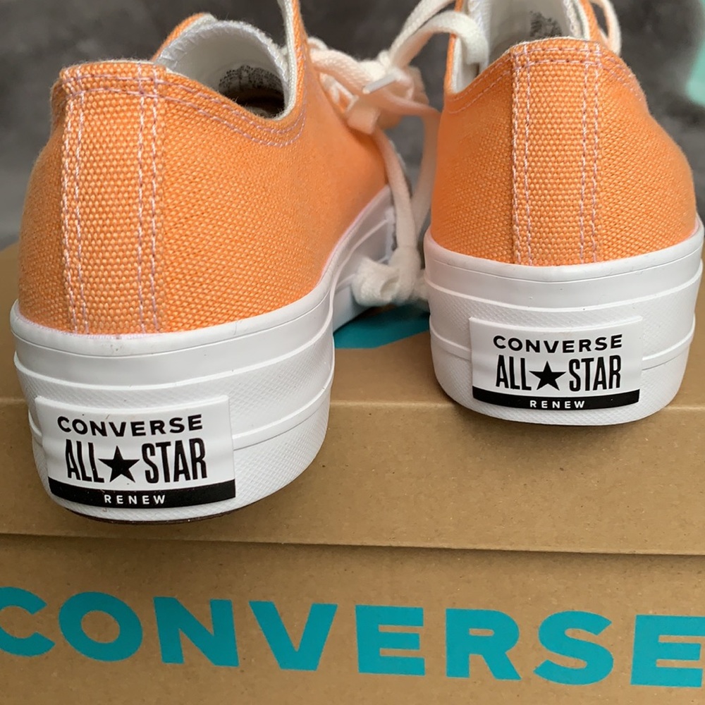 CONVERSE CTAS LIFT OX FUEL ORANGE/WHITE WMNS - Picture 13 of 15